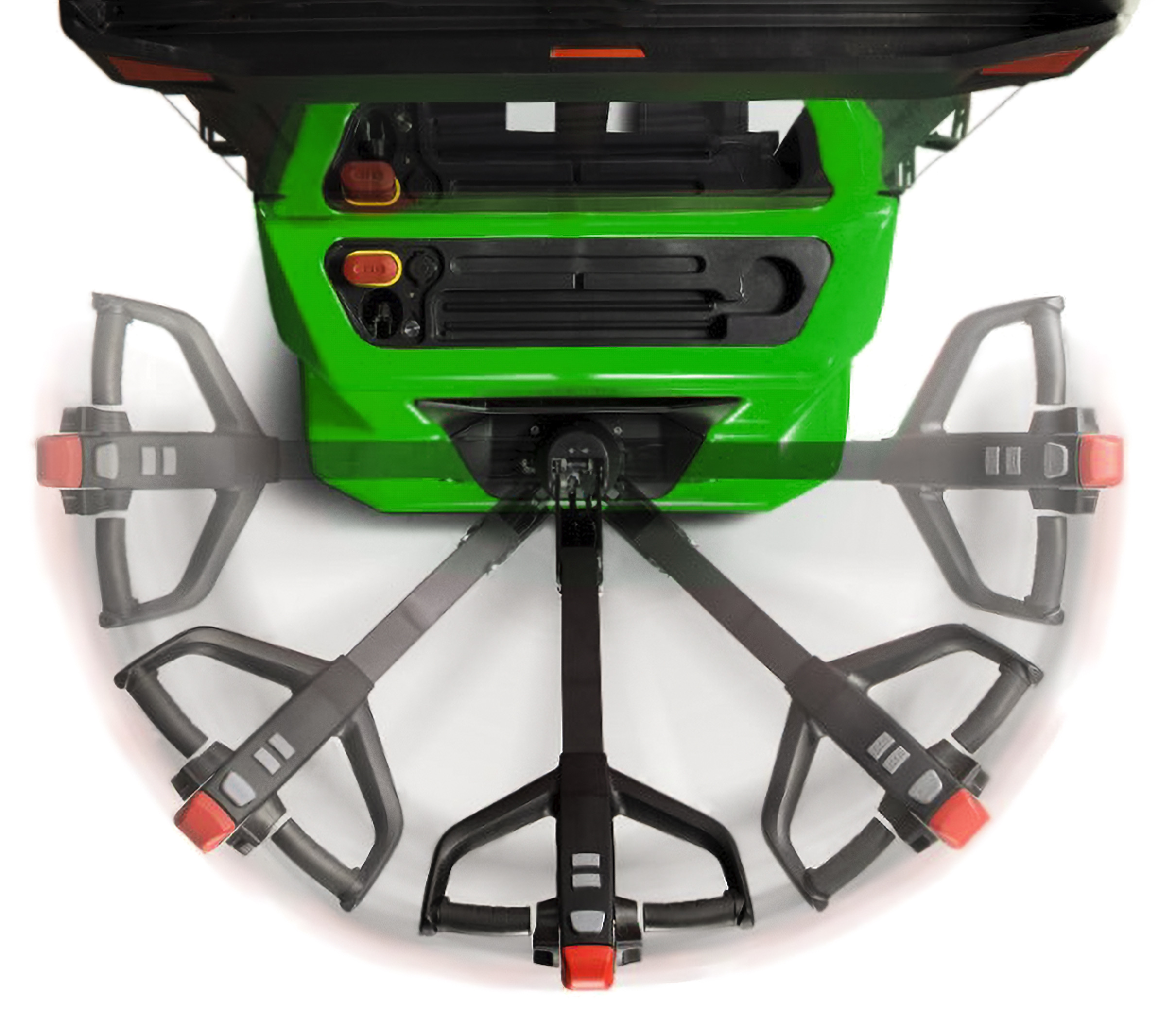 Forklift 180 degree steering
